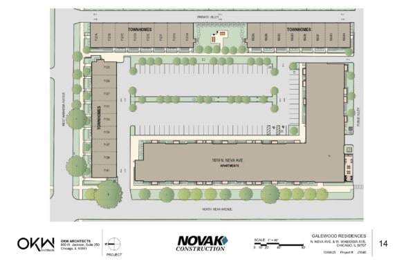 Galewood Residences rendered site exterior plan