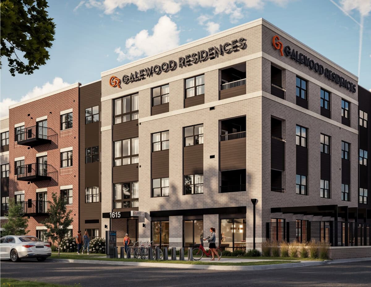 View Rendering of Galewood Residences exterior
